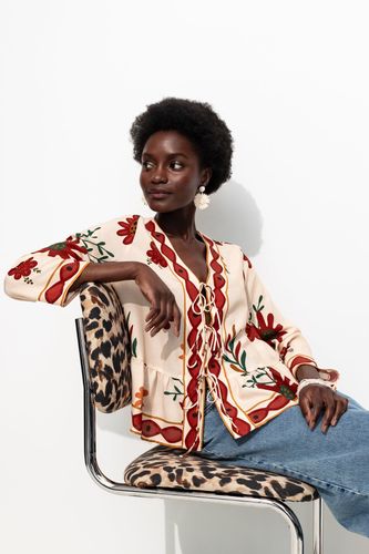 Blouse imprimée à nouettes Imprimé écru 38 - Promod - Modalova