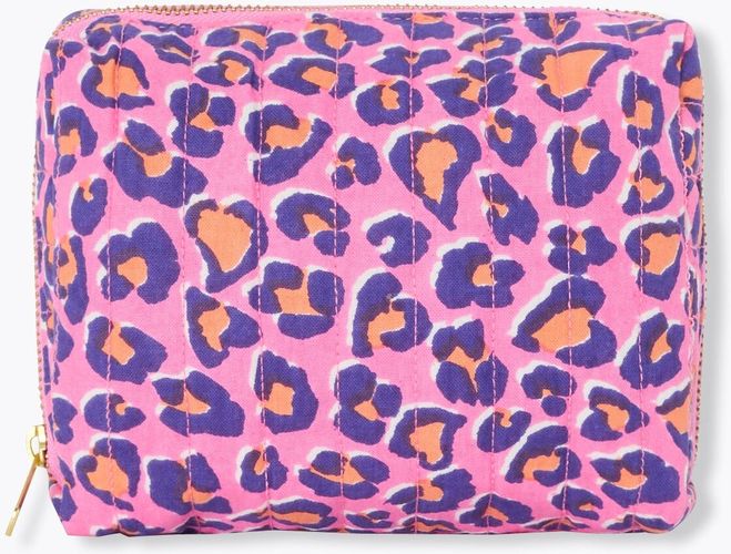Trousse matelassée léopard Imprimé rose Unique - Promod - Modalova