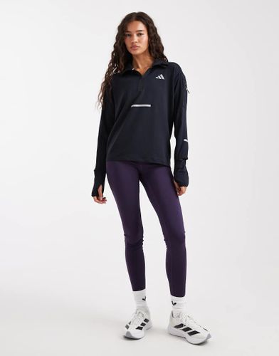Adi365 Running Climawarm+ - T-shirt Ã  col zippÃ© - Noir Noir XS female - Adidas Performance - Modalova