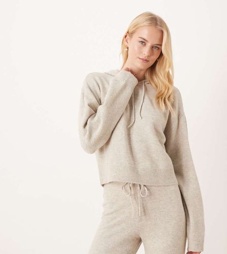 Sweat Ã  capuche souple d'ensemble en maille - CrÃ¨me-Blanc Blanc XXL female - Jdy Tall - Modalova