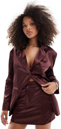 Mini-jupe d'ensemble ajustÃ©e - Bordeaux-Rouge Rouge 36 female - Pretty Lavish - Modalova