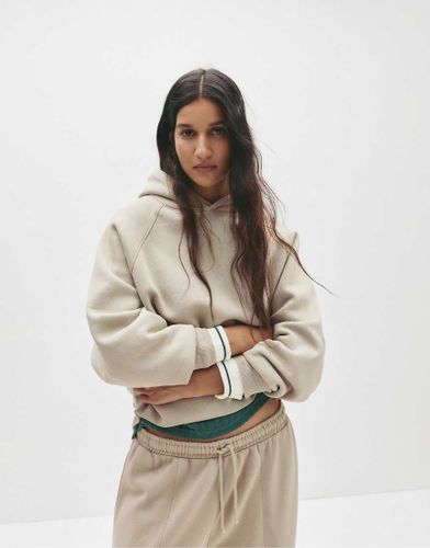 Pull & Bear - Sweat Ã  capuche oversize - Sable-Neutre Neutre S female - Pull&bear - Modalova