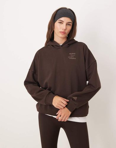Three Stripes Studios - Sweat Ã  capuche - Marron-Brown Brown M female - Adidas Performance - Modalova