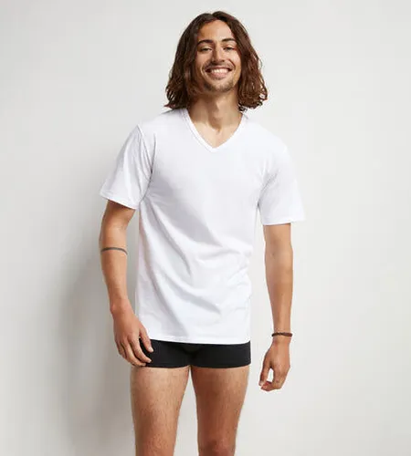 Lot de 2 Tshirts thermorégulateur en coton blanc col V Regul Activ Blanc M - Dim - Modalova