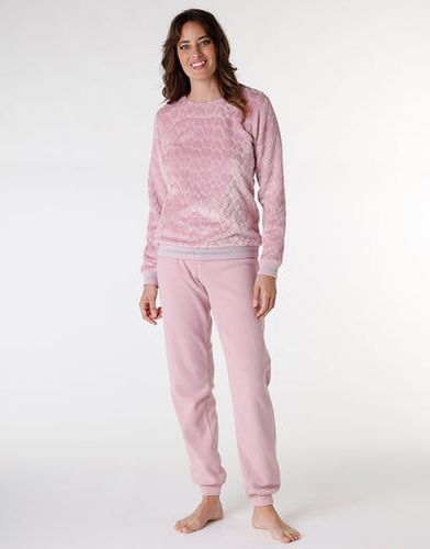 Pyjama en polaire, poudré - Féminin - Taille 40/42 40/42 - Lovable - Modalova