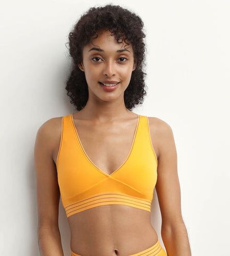 Soutien-gorge triangle sans armature en microfibre Jaune Oh My s - Féminin - Taille L Jaune L - Dim - Modalova