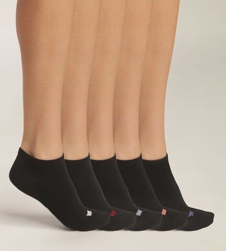 Lot de 5 paires de socquettes en coton Noir à pastilles Eco Noir TU - Dim - Modalova