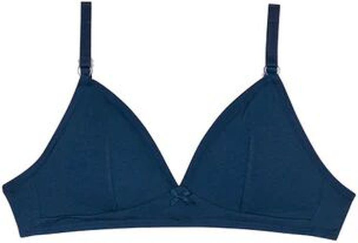 Soutien-gorge triangle sans armature en coton bio Bleu Marin Skin Care - Féminin - Taille 70A Bleu 70A - Dim - Modalova