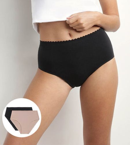 Lot de 2 culottes hautes en coton stretch Chair Noir Body Touch Easy Noir 44/46 - Dim - Modalova