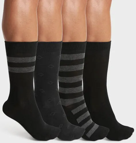Lot de 4 paires de chaussettes en coton rayé Noir Eco Style Noir 40/45 - Dim - Modalova