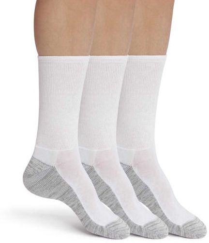Lot de 3 paires de chaussettes en coton Blanc Gris Eco Sport Blanc 40/45 - Dim - Modalova