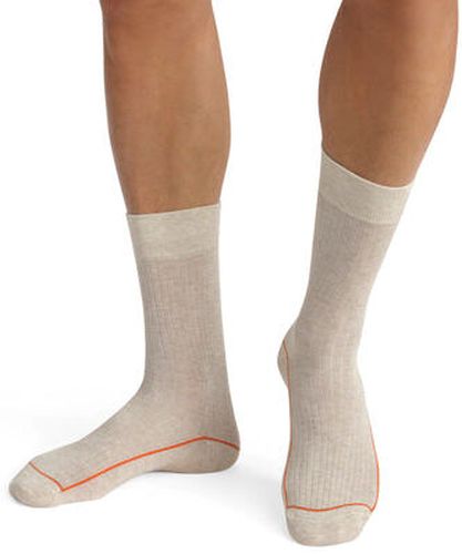 Chaussettes en coton côtelé Beige à liseré coloré Mode Beige 39/42 - Dim - Modalova