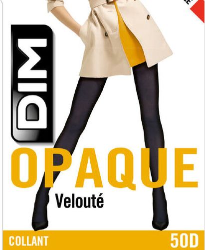 Collant gris charbon opaque veloulé Style 50D Gris 3/4 - Dim - Modalova