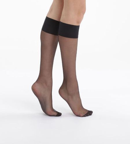 Lot de 2 mi-bas voile noirs Mes Essentiels 15D Noir 35/41 - Dim - Modalova