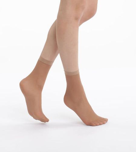 Lot de 4 socquettes daim Eco semi-opaques 30D Beige 35/41 - Dim - Modalova