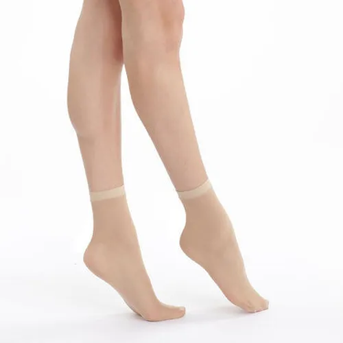 Lot de 4 socquettes capri Eco semi-opaques 30D Beige 35/41 - Dim - Modalova