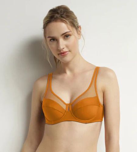 Soutien-gorge à armatures en microfibre et tulle Generous - Féminin - Taille 95E 95E - Dim - Modalova