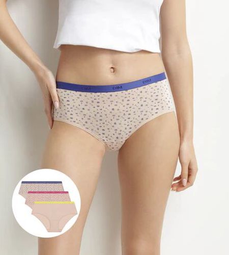 Lot de 3 boxers en coton stretch aux motifs Fluos Les Pockets - Féminin - Taille 44/46 44/46 - Dim - Modalova