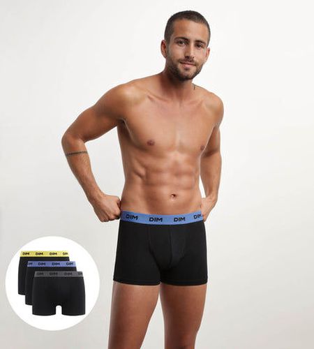 Lot de 3 boxers ceinture colorée Mimosa Lila Mix &and Colors - Masculin - Taille 5 5 - Dim - Modalova