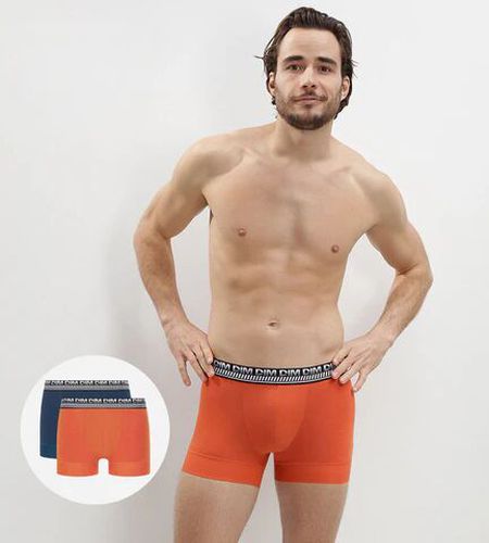 Lot de 2 boxers en coton extensible Stay and Fit - Masculin - Taille 3 3 - Dim - Modalova