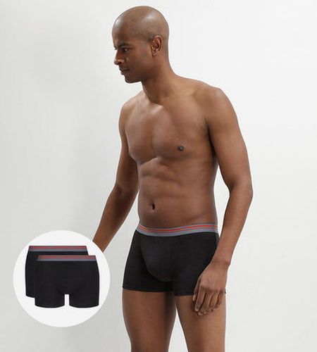 Lot de 2 boxers coton stretch Noir Daily Colors Noir 3 - Dim - Modalova