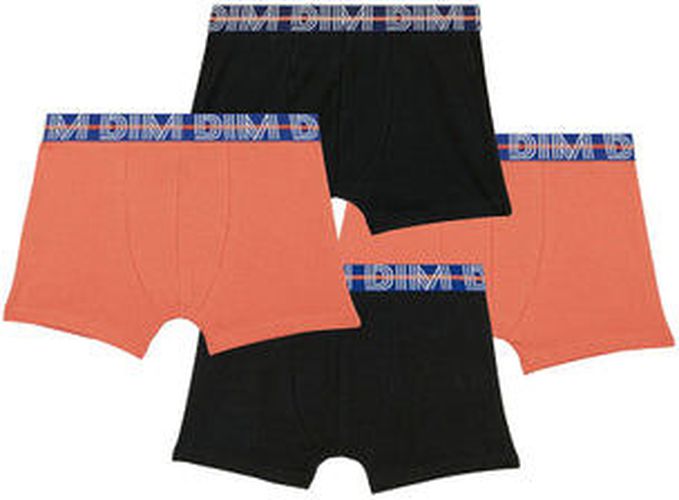 Lot de 4 boxers garçon coton stretch ceinture contrastée Eco - Masculin - Taille 6 6 - Dim - Modalova