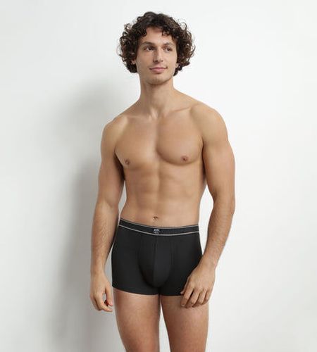 Boxer en coton modal côtelé Noir Elegant Noir 5 - Dim - Modalova