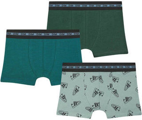 Lot de 3 boxers garçon à motifs baskets Coton Stretch - Masculin - Taille 8 8 - Dim - Modalova