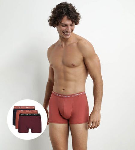 Lot de 3 boxers Terracotta Chiné Coton Stretch - Masculin - Taille 3 3 - Dim - Modalova