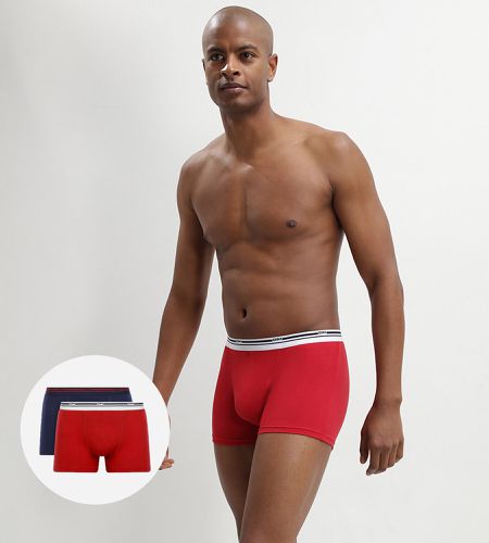 Lot de 2 boxers coton stretch Lave et Denim Daily Colors 8TU_RG LAVE/BL 4 - Dim - Modalova