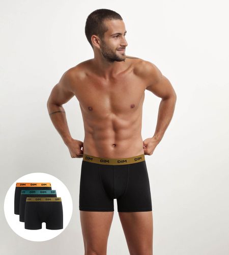 Lot de 3 boxers ceinture colorée Citrouille Mix & Colors ATK_NR CT CI/NR 3 - Dim - Modalova