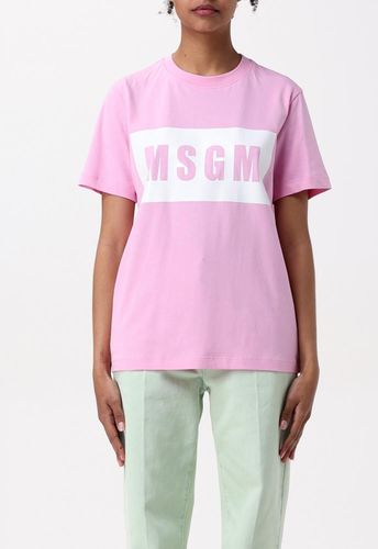 T-Shirt MSGM Femme couleur Rose XS - Msgm - Modalova
