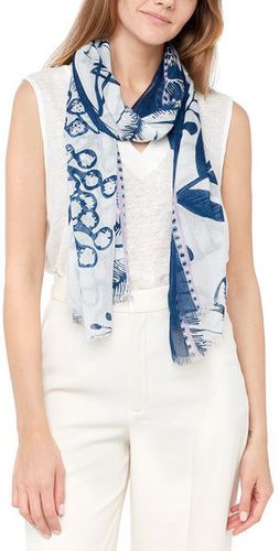 Foulard Imprimé fleurs Jouy en Coton - Rose - Draeger - Modalova