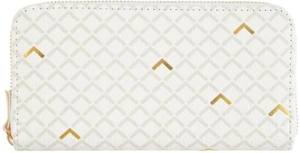 Grand portefeuille - blanc et doré - Draeger - Modalova