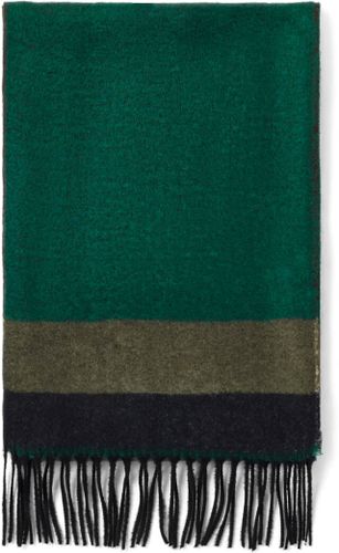 Echarpe à Rayures - Vert et Beige - Draeger - Modalova