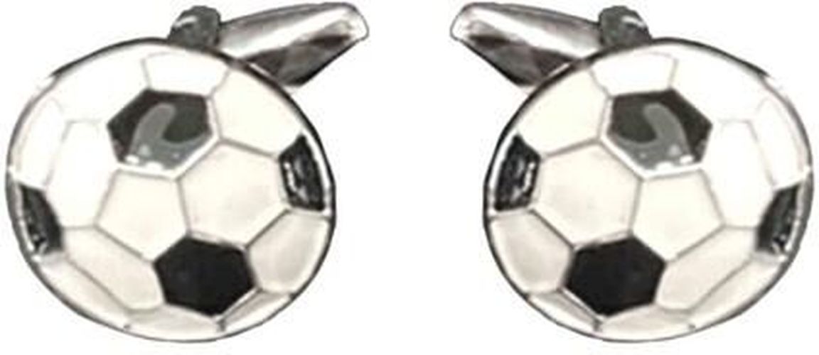 Boutons de manchettes - Ballon de football - Noir et Blanc - Draeger - Modalova