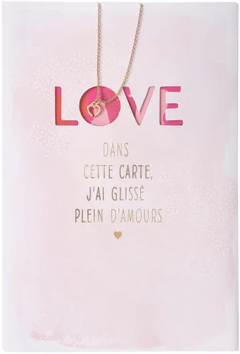 Draeger Carte amour collier coeur - Draeger - Modalova