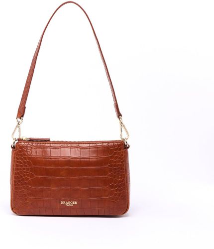 Sac Pochette Anna Croco - Cognac - Draeger - Modalova