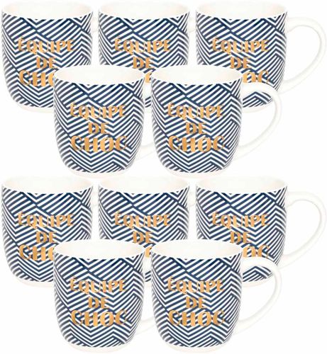 Lot de 10 Mugs " Equipe de choc " - Draeger - Modalova