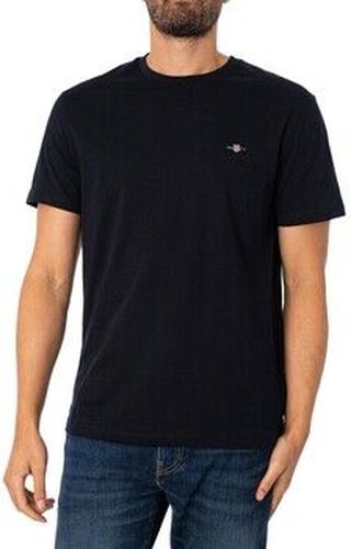 T-shirt T-shirt régulier à bouclier Noir - Gant - Modalova