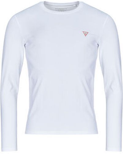 T-shirt Guess CN LS CORE TEE Blanc - Guess - Modalova