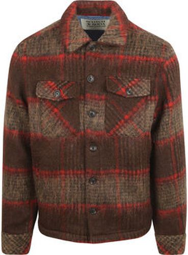 Sweat-shirt Scotch Soda Surchemise Brushed Wool Marron A Carreaux Multicolore - Scotch & Soda - Modalova
