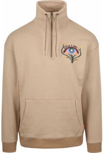 Sweat-shirt Half-zip Embroidered Artwork Beige - Scotch & Soda - Modalova