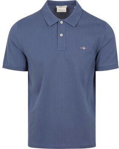 T-shirt Shield Piqué Polo Marine Dusty Bleu - Gant - Modalova