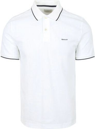 T-shirt Tipping Piqué Polo Blanche Blanc - Gant - Modalova