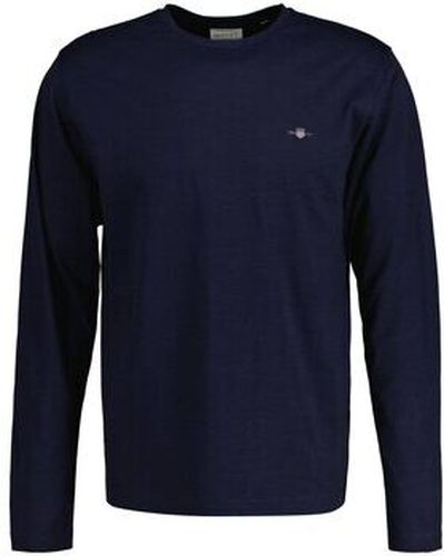 T-shirt Longsleeve Paquet de 1 REGULAR SHIELD LONG SLEEVE Bleu - Gant - Modalova