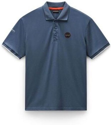 Polo E-BADGE NP0A4IDA-G1Y1 STORMY WEAT Gris - Napapijri - Modalova