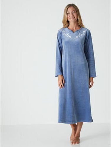 Pyjamas / Chemises de nuit by - Robe d'hôtesse maille velours Bleu - Daxon - Modalova