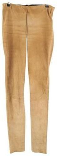 Pantalon Legging en daim camel Marron - Gerard Darel - Modalova