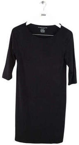 Robe courte Filatures Robe en coton noire Noir - Majestic - Modalova